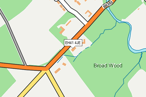 EH41 4JE map - OS OpenMap – Local (Ordnance Survey) EH41 4JE map - OS OpenMap – Local (Ordnance Survey)