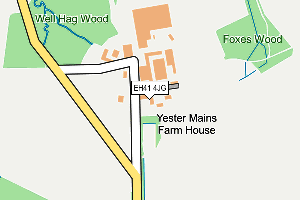 EH41 4JG map - OS OpenMap – Local (Ordnance Survey) EH41 4JG map - OS OpenMap – Local (Ordnance Survey)