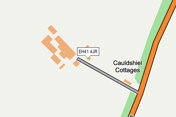 EH41 4JR map - OS OpenMap – Local (Ordnance Survey) EH41 4JR map - OS OpenMap – Local (Ordnance Survey)