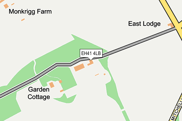 EH41 4LB map - OS OpenMap – Local (Ordnance Survey) EH41 4LB map - OS OpenMap – Local (Ordnance Survey)