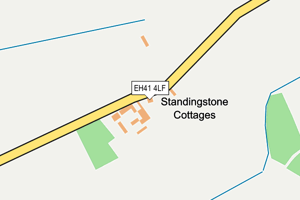 EH41 4LF map - OS OpenMap – Local (Ordnance Survey) EH41 4LF map - OS OpenMap – Local (Ordnance Survey)