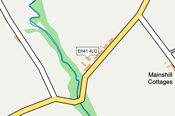 EH41 4LQ map - OS OpenMap – Local (Ordnance Survey) EH41 4LQ map - OS OpenMap – Local (Ordnance Survey)