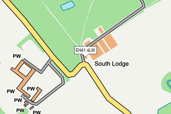 EH41 4LW map - OS OpenMap – Local (Ordnance Survey) EH41 4LW map - OS OpenMap – Local (Ordnance Survey)