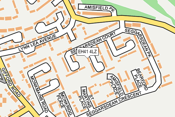 EH41 4LZ map - OS OpenMap – Local (Ordnance Survey) EH41 4LZ map - OS OpenMap – Local (Ordnance Survey)