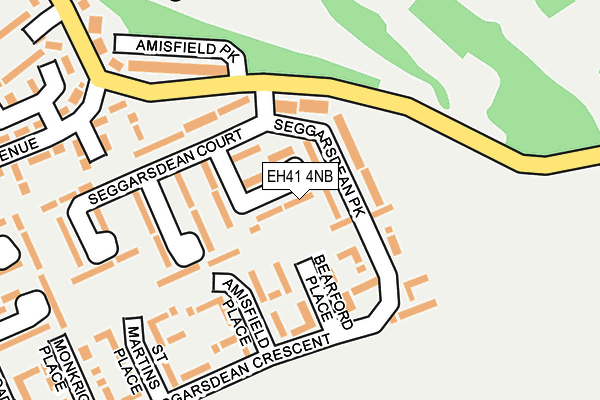 EH41 4NB map - OS OpenMap – Local (Ordnance Survey) EH41 4NB map - OS OpenMap – Local (Ordnance Survey)