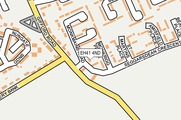 EH41 4ND map - OS OpenMap – Local (Ordnance Survey) EH41 4ND map - OS OpenMap – Local (Ordnance Survey)