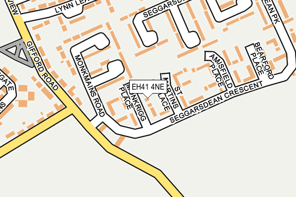 EH41 4NE map - OS OpenMap – Local (Ordnance Survey) EH41 4NE map - OS OpenMap – Local (Ordnance Survey)