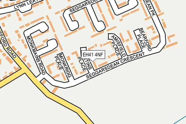 EH41 4NF map - OS OpenMap – Local (Ordnance Survey)