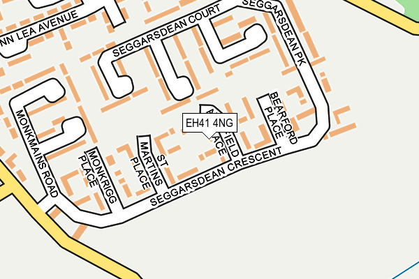EH41 4NG map - OS OpenMap – Local (Ordnance Survey) EH41 4NG map - OS OpenMap – Local (Ordnance Survey)