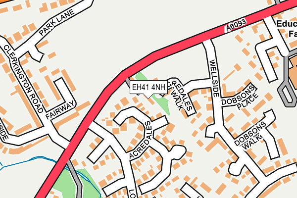 EH41 4NH map - OS OpenMap – Local (Ordnance Survey) EH41 4NH map - OS OpenMap – Local (Ordnance Survey)