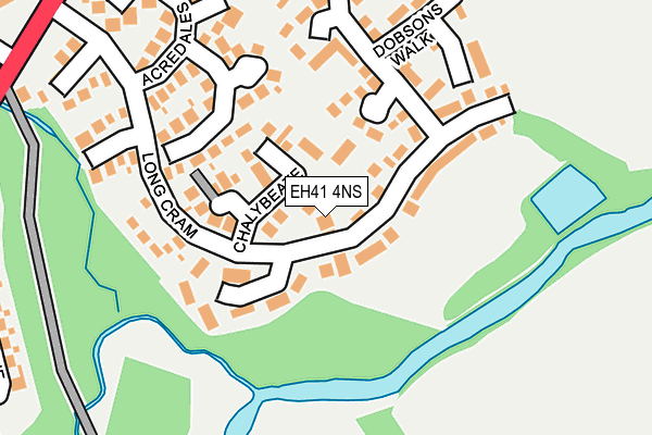 EH41 4NS map - OS OpenMap – Local (Ordnance Survey) EH41 4NS map - OS OpenMap – Local (Ordnance Survey)