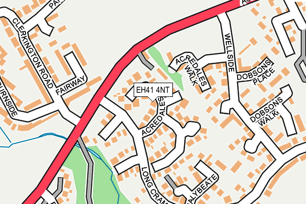 EH41 4NT map - OS OpenMap – Local (Ordnance Survey) EH41 4NT map - OS OpenMap – Local (Ordnance Survey)