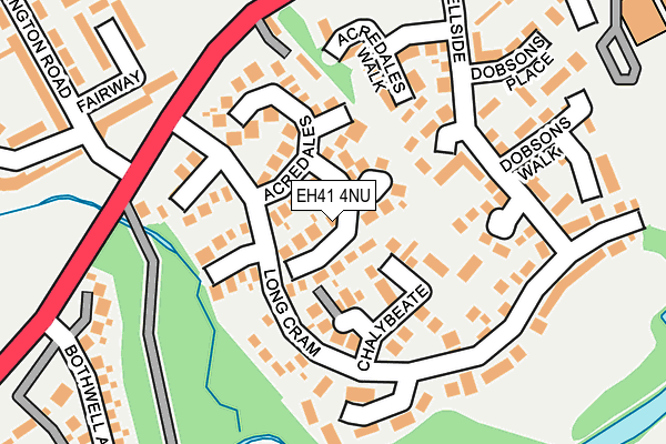 EH41 4NU map - OS OpenMap – Local (Ordnance Survey) EH41 4NU map - OS OpenMap – Local (Ordnance Survey)