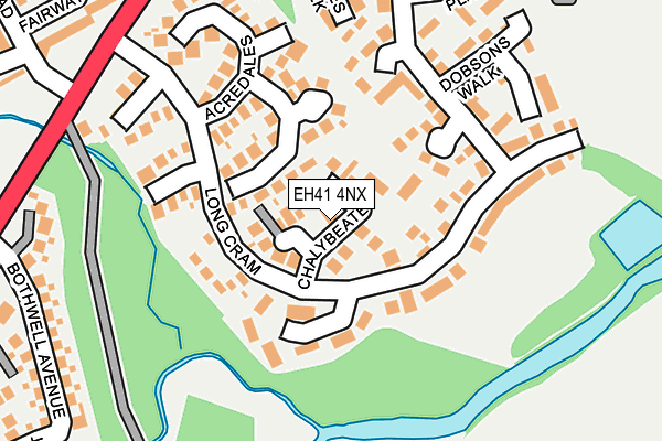 EH41 4NX map - OS OpenMap – Local (Ordnance Survey) EH41 4NX map - OS OpenMap – Local (Ordnance Survey)