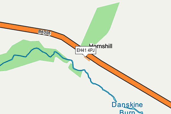 EH41 4PJ map - OS OpenMap – Local (Ordnance Survey) EH41 4PJ map - OS OpenMap – Local (Ordnance Survey)
