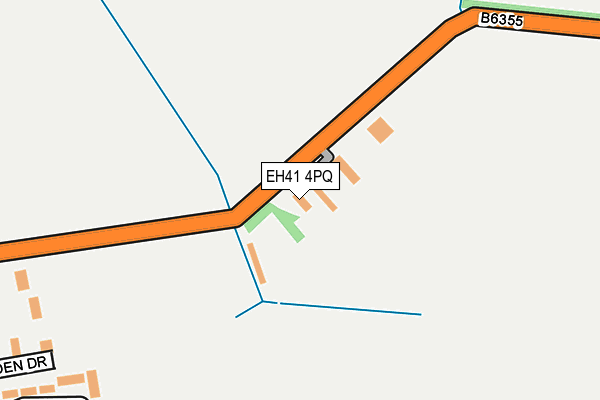 EH41 4PQ map - OS OpenMap – Local (Ordnance Survey)