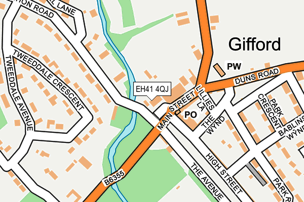 EH41 4QJ map - OS OpenMap – Local (Ordnance Survey) EH41 4QJ map - OS OpenMap – Local (Ordnance Survey)