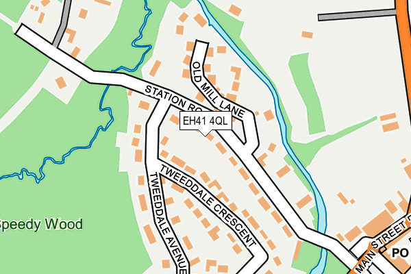 EH41 4QL map - OS OpenMap – Local (Ordnance Survey) EH41 4QL map - OS OpenMap – Local (Ordnance Survey)