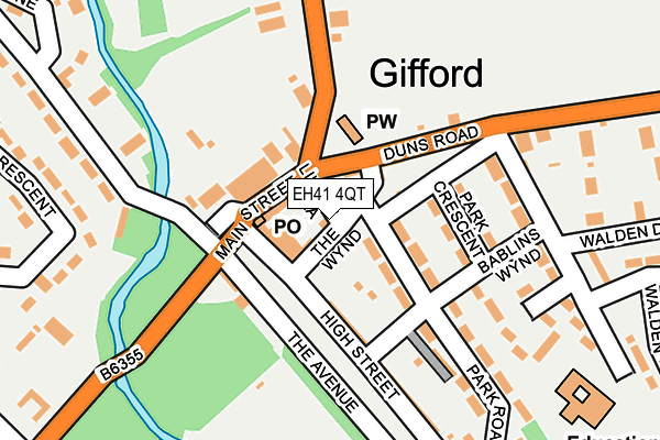EH41 4QT map - OS OpenMap – Local (Ordnance Survey) EH41 4QT map - OS OpenMap – Local (Ordnance Survey)