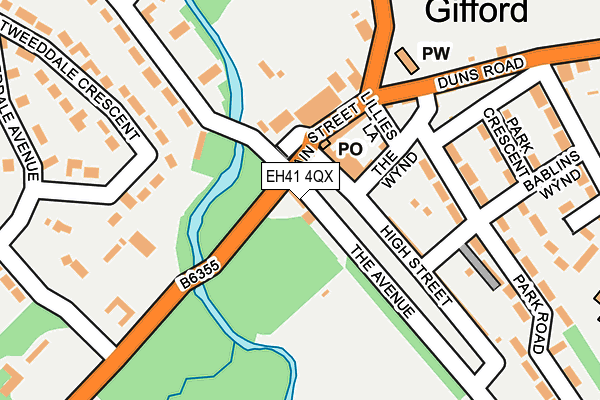 EH41 4QX map - OS OpenMap – Local (Ordnance Survey) EH41 4QX map - OS OpenMap – Local (Ordnance Survey)