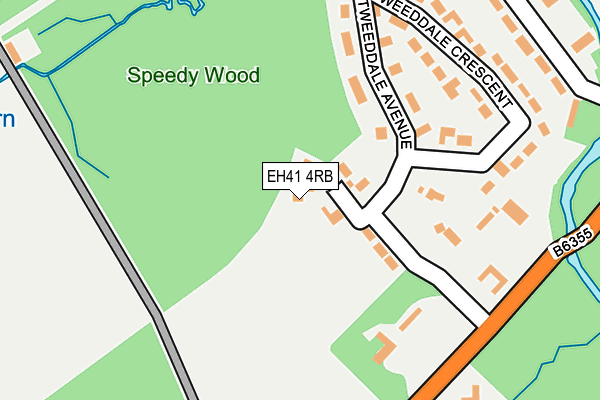 EH41 4RB map - OS OpenMap – Local (Ordnance Survey) EH41 4RB map - OS OpenMap – Local (Ordnance Survey)