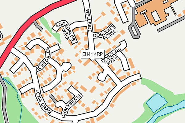 EH41 4RP map - OS OpenMap – Local (Ordnance Survey) EH41 4RP map - OS OpenMap – Local (Ordnance Survey)