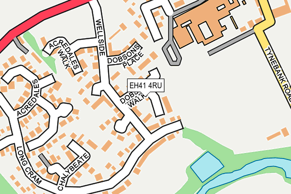 EH41 4RU map - OS OpenMap – Local (Ordnance Survey) EH41 4RU map - OS OpenMap – Local (Ordnance Survey)