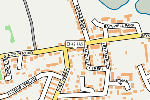 EH42 1AS map - OS OpenMap – Local (Ordnance Survey) EH42 1AS map - OS OpenMap – Local (Ordnance Survey)