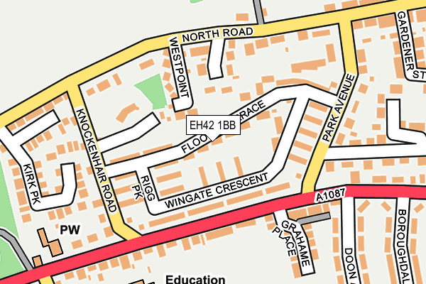 EH42 1BB map - OS OpenMap – Local (Ordnance Survey) EH42 1BB map - OS OpenMap – Local (Ordnance Survey)