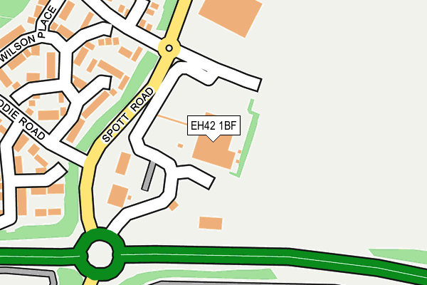 EH42 1BF map - OS OpenMap – Local (Ordnance Survey) EH42 1BF map - OS OpenMap – Local (Ordnance Survey)