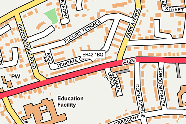 EH42 1BQ map - OS OpenMap – Local (Ordnance Survey) EH42 1BQ map - OS OpenMap – Local (Ordnance Survey)