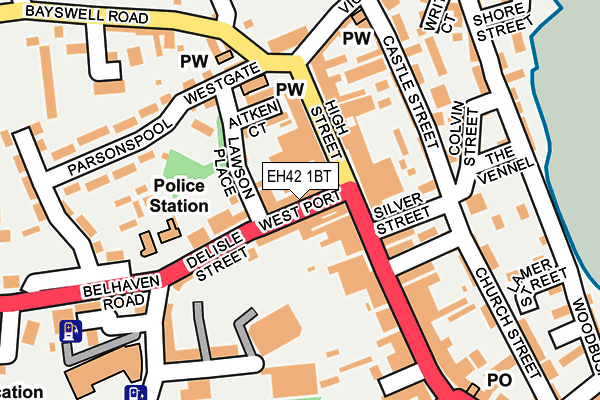 EH42 1BT map - OS OpenMap – Local (Ordnance Survey) EH42 1BT map - OS OpenMap – Local (Ordnance Survey)