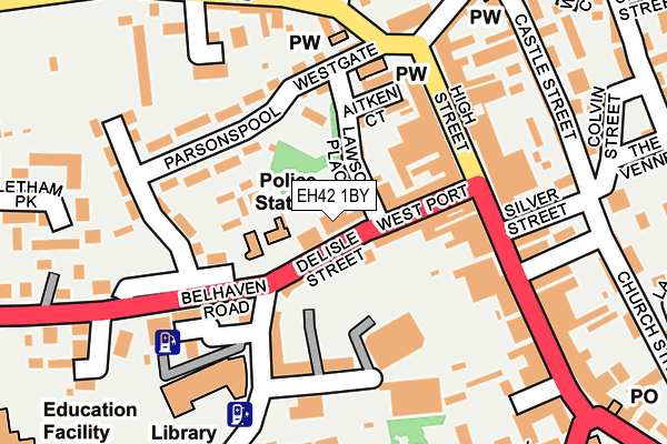 EH42 1BY map - OS OpenMap – Local (Ordnance Survey) EH42 1BY map - OS OpenMap – Local (Ordnance Survey)