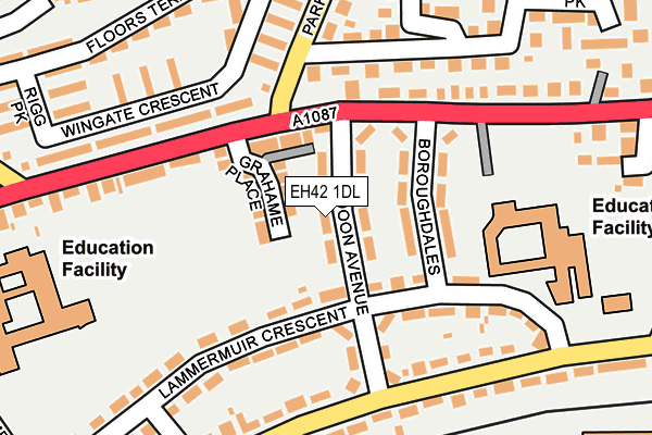 EH42 1DL map - OS OpenMap – Local (Ordnance Survey) EH42 1DL map - OS OpenMap – Local (Ordnance Survey)