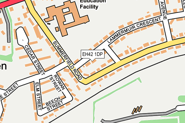 EH42 1DP map - OS OpenMap – Local (Ordnance Survey) EH42 1DP map - OS OpenMap – Local (Ordnance Survey)