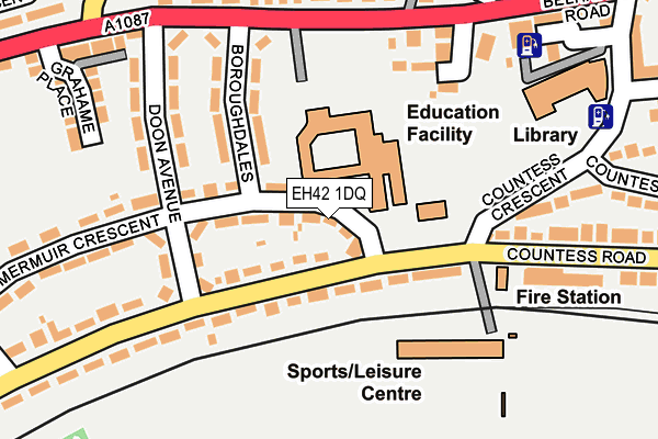 EH42 1DQ map - OS OpenMap – Local (Ordnance Survey) EH42 1DQ map - OS OpenMap – Local (Ordnance Survey)