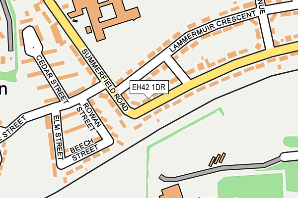 EH42 1DR map - OS OpenMap – Local (Ordnance Survey) EH42 1DR map - OS OpenMap – Local (Ordnance Survey)