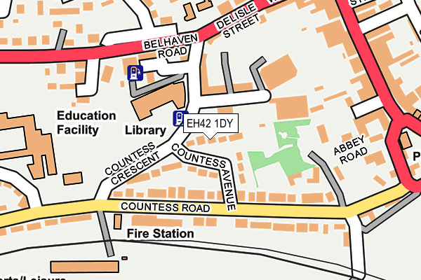 EH42 1DY map - OS OpenMap – Local (Ordnance Survey) EH42 1DY map - OS OpenMap – Local (Ordnance Survey)