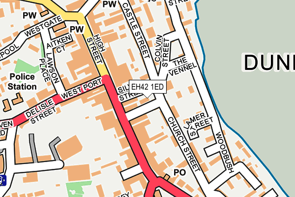 EH42 1ED map - OS OpenMap – Local (Ordnance Survey) EH42 1ED map - OS OpenMap – Local (Ordnance Survey)
