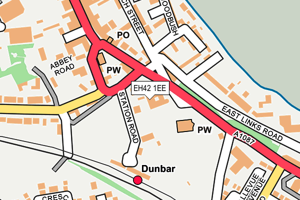 EH42 1EE map - OS OpenMap – Local (Ordnance Survey) EH42 1EE map - OS OpenMap – Local (Ordnance Survey)