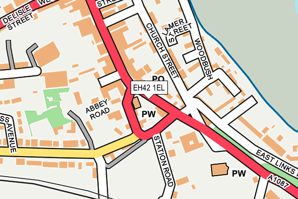 EH42 1EL map - OS OpenMap – Local (Ordnance Survey) EH42 1EL map - OS OpenMap – Local (Ordnance Survey)