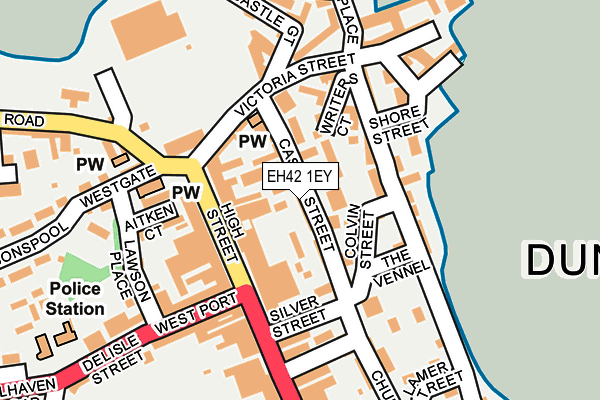 EH42 1EY map - OS OpenMap – Local (Ordnance Survey) EH42 1EY map - OS OpenMap – Local (Ordnance Survey)