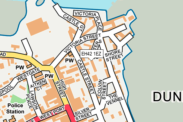 EH42 1EZ map - OS OpenMap – Local (Ordnance Survey) EH42 1EZ map - OS OpenMap – Local (Ordnance Survey)