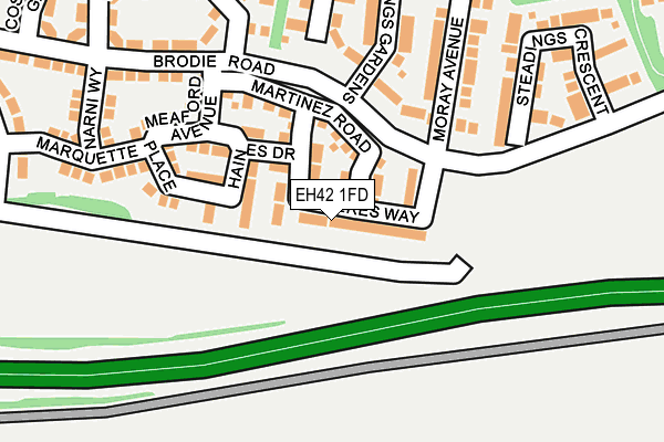 EH42 1FD map - OS OpenMap – Local (Ordnance Survey) EH42 1FD map - OS OpenMap – Local (Ordnance Survey)