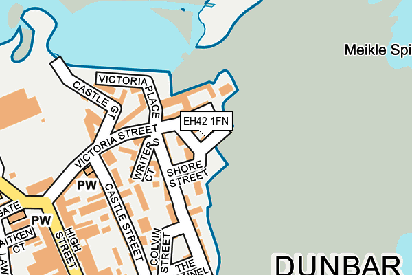EH42 1FN map - OS OpenMap – Local (Ordnance Survey) EH42 1FN map - OS OpenMap – Local (Ordnance Survey)