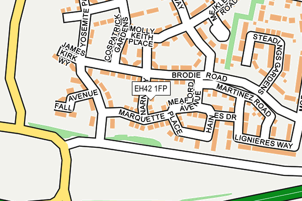 EH42 1FP map - OS OpenMap – Local (Ordnance Survey) EH42 1FP map - OS OpenMap – Local (Ordnance Survey)