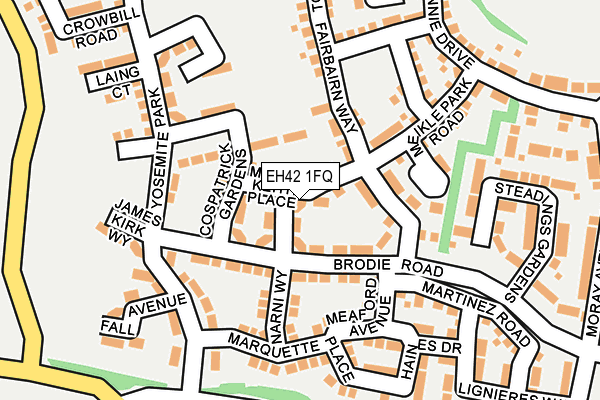 EH42 1FQ map - OS OpenMap – Local (Ordnance Survey) EH42 1FQ map - OS OpenMap – Local (Ordnance Survey)