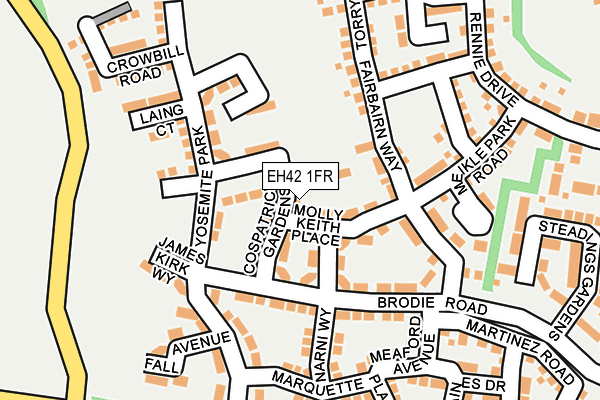 EH42 1FR map - OS OpenMap – Local (Ordnance Survey) EH42 1FR map - OS OpenMap – Local (Ordnance Survey)