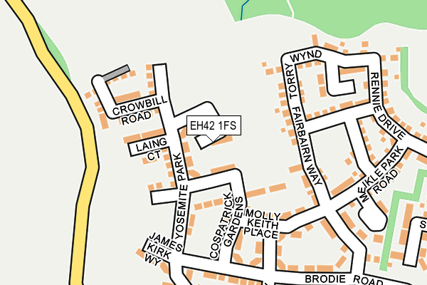 EH42 1FS map - OS OpenMap – Local (Ordnance Survey) EH42 1FS map - OS OpenMap – Local (Ordnance Survey)