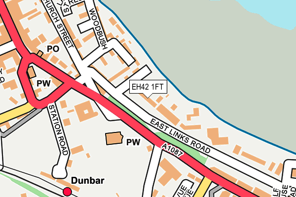 EH42 1FT map - OS OpenMap – Local (Ordnance Survey) EH42 1FT map - OS OpenMap – Local (Ordnance Survey)
